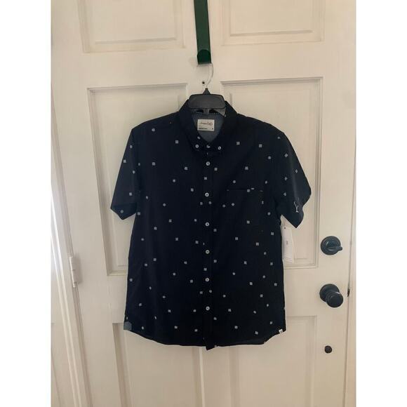 SOVEREIGN CODE SHORT SLEEVE Collared SHIRT Mens Medium New - Picture 1 of 6